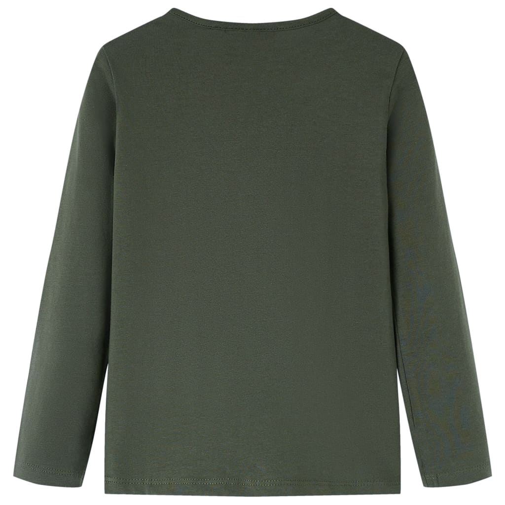 VidaXL Chemise enfant à manches longues 128 kaki
