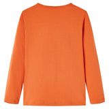 VidaXL Chemise enfant à manches longues 92 orange-marron
