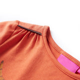 VidaXL Chemise enfant à manches longues 92 orange-marron