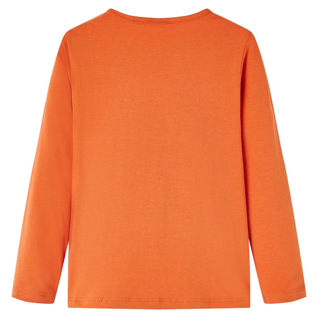 VidaXL Chemise enfant à manches longues 116 orange-marron