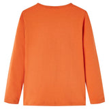 VidaXL Chemise enfant à manches longues 116 orange-marron