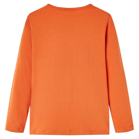 VidaXL Chemise enfant à manches longues 116 orange-marron