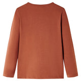 VidaXL Chemise enfant à manches longues 92 couleur cognac