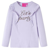 VidaXL Chemise enfant à manches longues 116 lilas clair