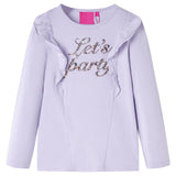 VidaXL Chemise enfant à manches longues 140 lilas clair