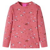 VidaXL Pyjama enfant à manches longues 116 vieux rose