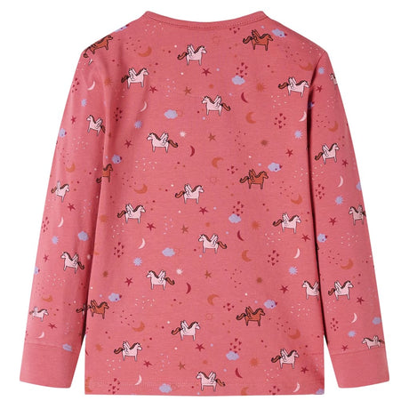 VidaXL Pyjama enfant à manches longues 116 vieux rose