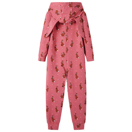 VidaXL Combinaison enfant avec capuche 92 vieux rose
