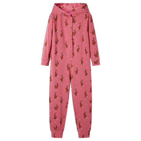 VidaXL Combinaison enfant avec capuche 104 vieux rose