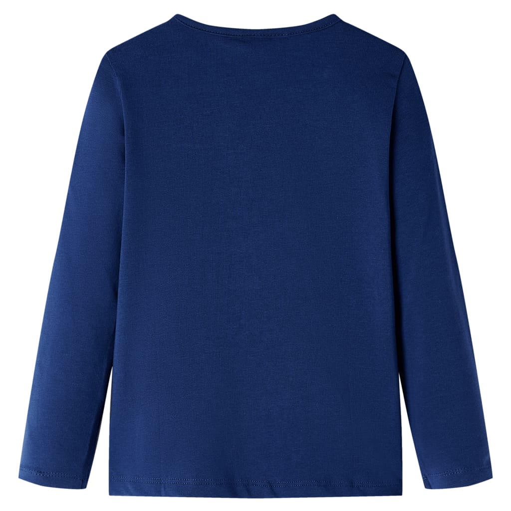 VidaXL Chemise enfant à manches longues 104 bleu marine