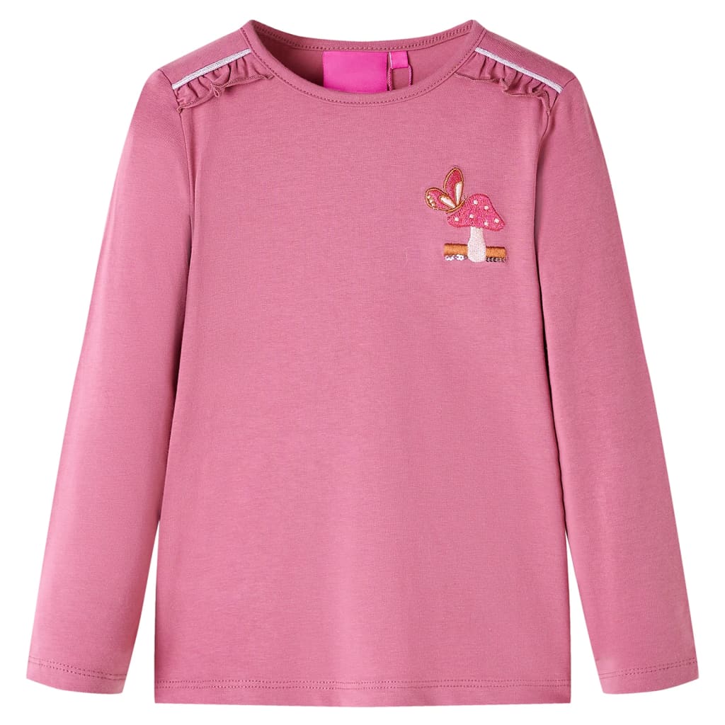 VidaXL Chemise enfant à manches longues 92 couleur framboise