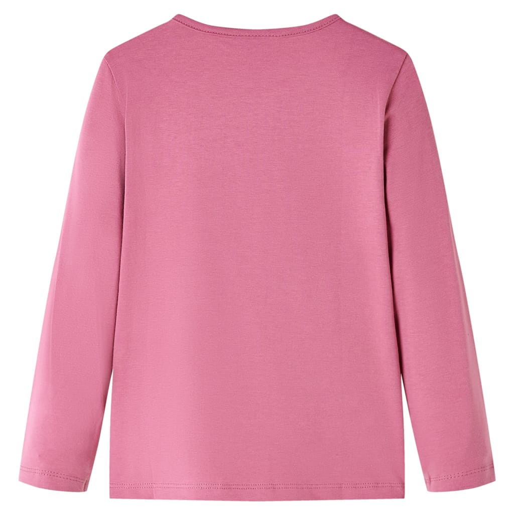 VidaXL Chemise enfant à manches longues 92 couleur framboise