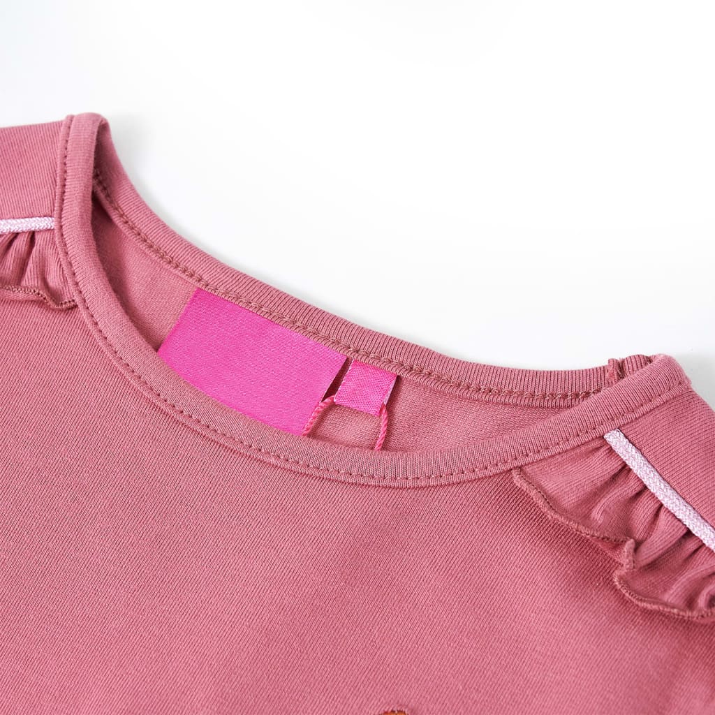 VidaXL Chemise enfant à manches longues 116 couleur framboise