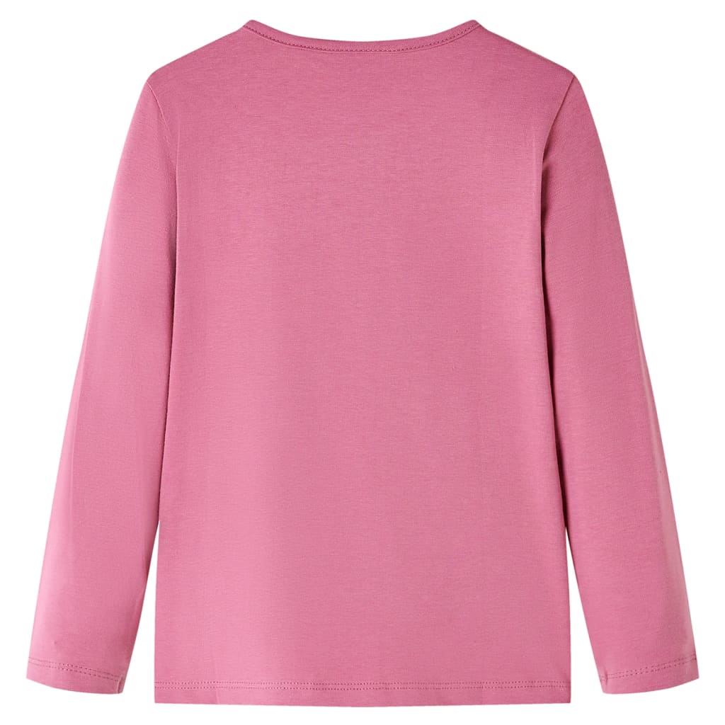 VidaXL Chemise enfant à manches longues 140 couleur framboise