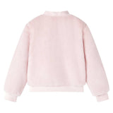 VidaXL Manteau enfant 92 fourrure artificielle rose tendre