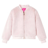 VidaXL Manteau enfant 104 fourrure artificielle rose tendre