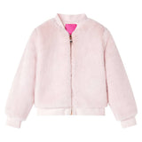 VidaXL Manteau enfant 140 fourrure artificielle rose tendre