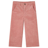 VidaXL Pantalon enfant 104 velours côtelé vieux rose