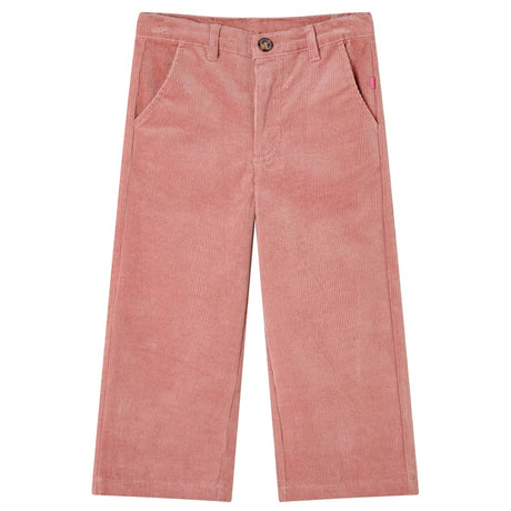 VidaXL Pantalon enfant 104 velours côtelé vieux rose