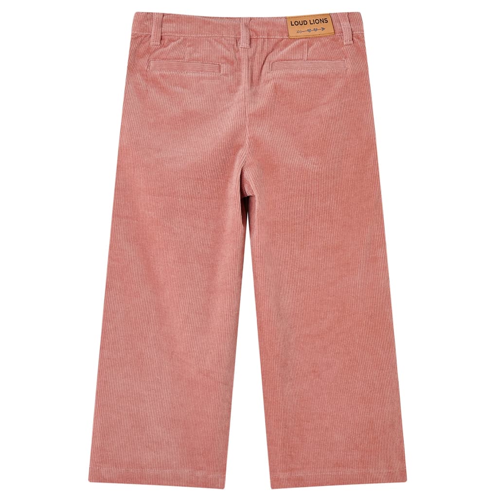 VidaXL Pantalon enfant 140 velours côtelé vieux rose