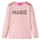 VidaXL Chemise enfant à manches longues 128 rose clair