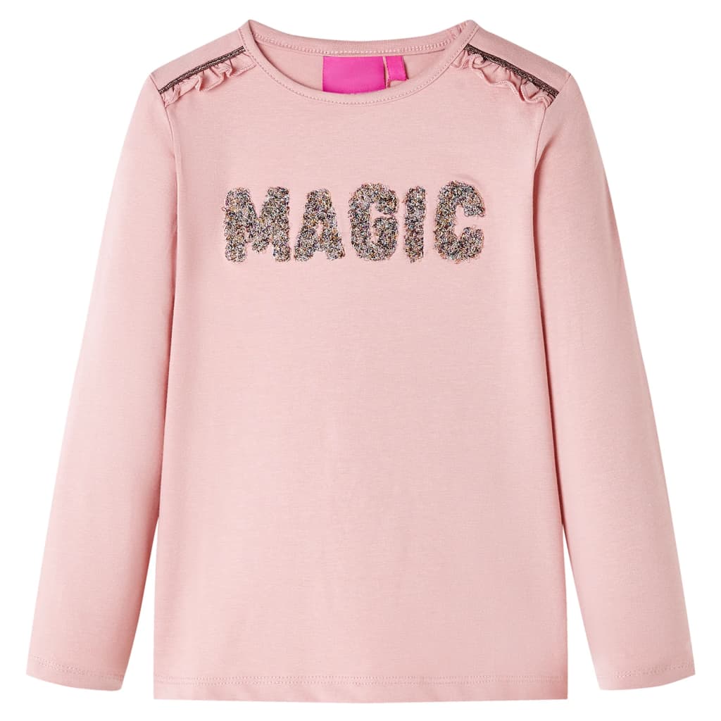 VidaXL Chemise enfant à manches longues 140 rose clair