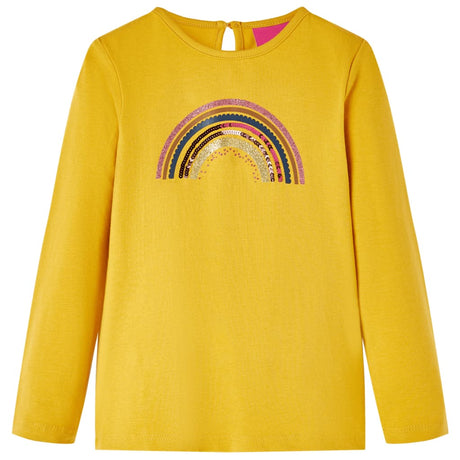 VidaXL Chemise enfant à manches longues 92 ocre