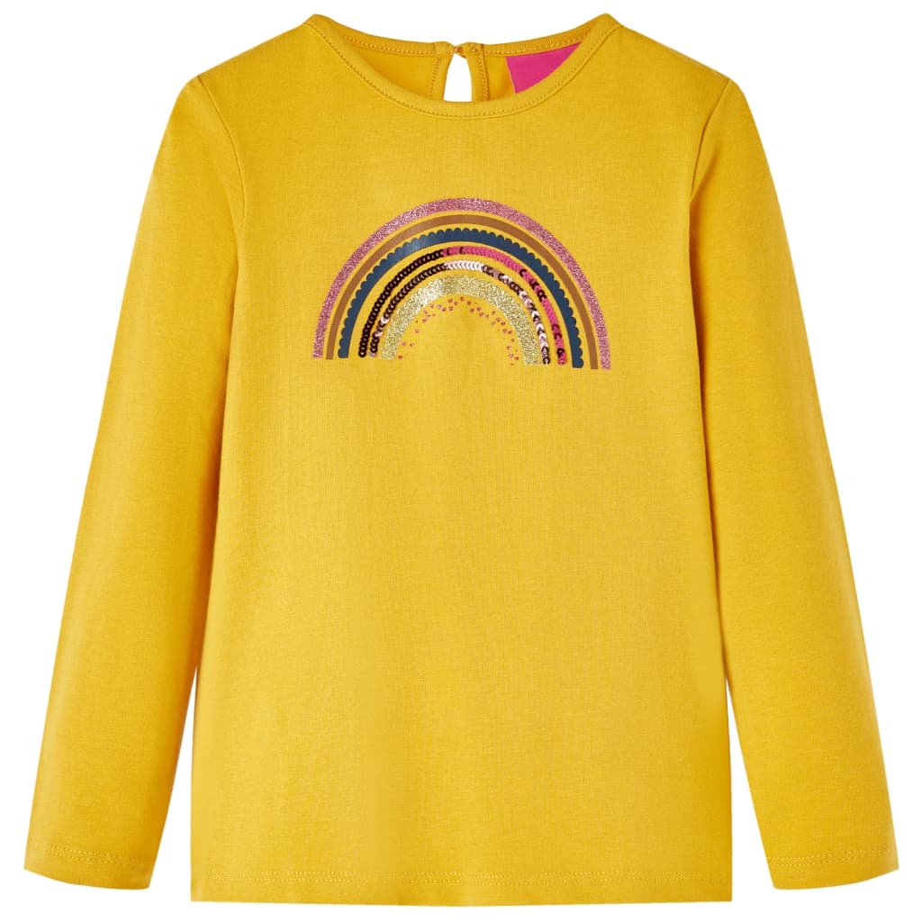 VidaXL Chemise enfant à manches longues 116 ocre