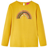 VidaXL Chemise enfant à manches longues 128 ocre