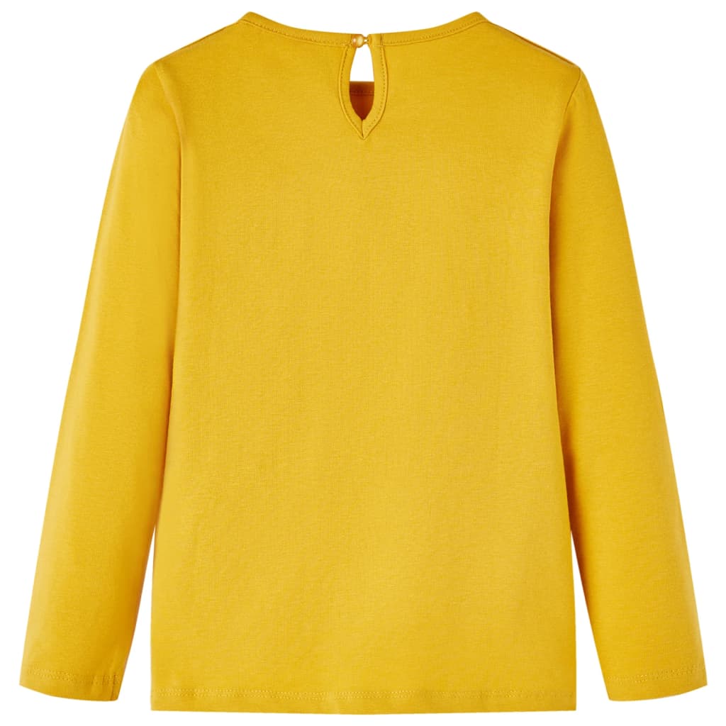 VidaXL Chemise enfant à manches longues 128 ocre