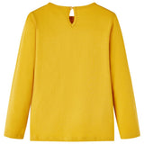 VidaXL Chemise enfant à manches longues 128 ocre