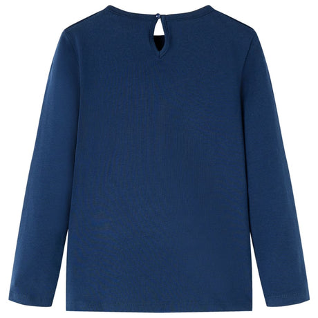 VidaXL Chemise enfant à manches longues 92 bleu marine