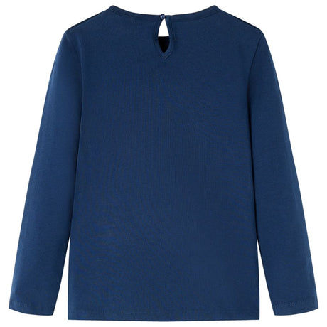 VidaXL Chemise enfant à manches longues 104 bleu marine