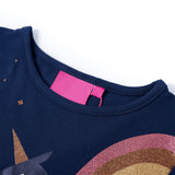 VidaXL Chemise enfant à manches longues 116 bleu marine