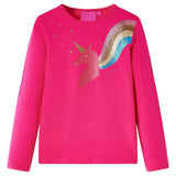 VidaXL Chemise enfant à manches longues 104 rose vif
