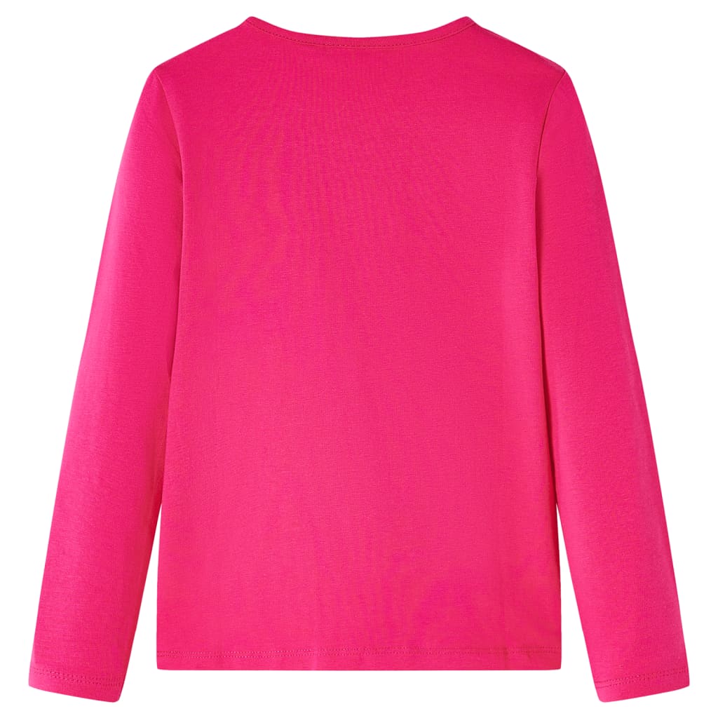 VidaXL Chemise enfant à manches longues 128 rose vif