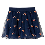 VidaXL Jupe enfant avec tulle 92 bleu marine
