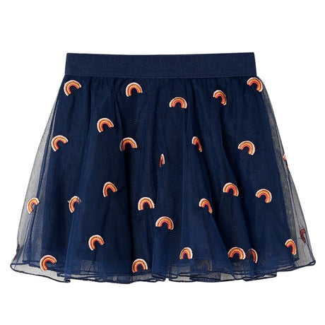 VidaXL jupe enfant avec tulle 92 bleu marine