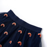 VidaXL Jupe enfant avec tulle 92 bleu marine