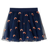 VidaXL Jupe enfant avec tulle 104 bleu marine