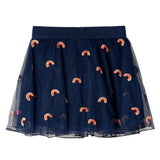 VidaXL Jupe enfant avec tulle 140 bleu marine