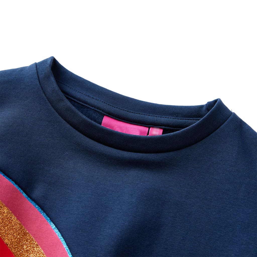 VidaXL Pull enfant 140 bleu marine