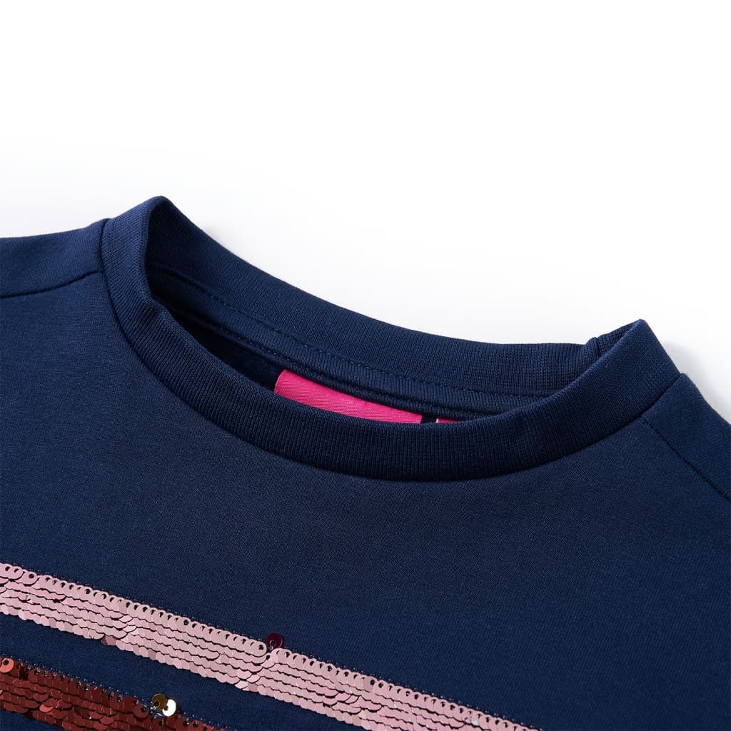 VidaXL Robe enfant 128 bleu marine
