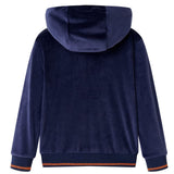VidaXL Veste enfant à capuche 104 bleu marine