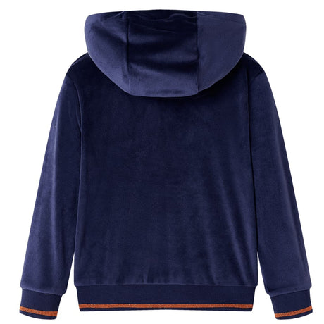 VidaXL Veste enfant à capuche 116 bleu marine