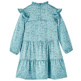 VidaXL Robe enfant à manches longues 92 bleu