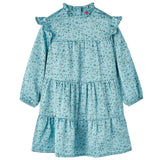 VidaXL Robe enfant à manches longues 116 bleu