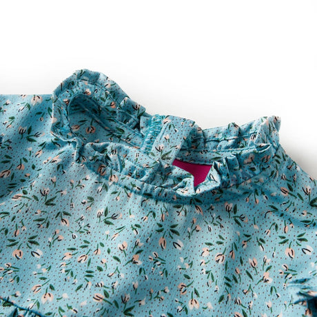 VidaXL Robe enfant à manches longues 140 bleu