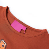 VidaXL Chemise enfant à manches longues 128 couleur cognac