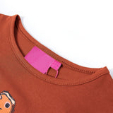 VidaXL Chemise enfant à manches longues 140 couleur cognac